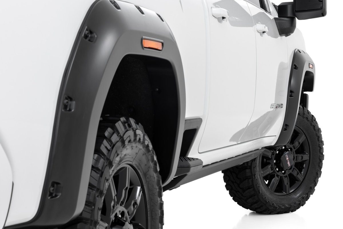 GMC Sierra 2500 HD Fender Flares - Rough Country - Pocket - GJV Riptide Blue - '20-'26